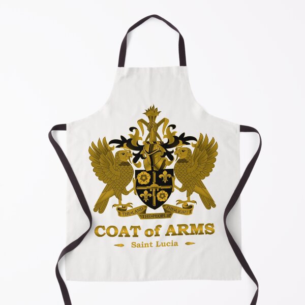 Item preview, St Lucia Coat of Arms Gold designed and sold by IdentiTee Studios.
