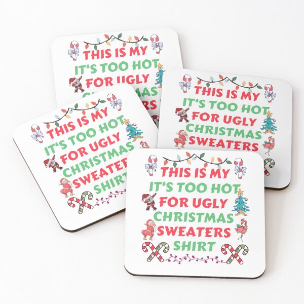Item preview, This Is My It's Too Hot For Ugly Christmas Sweater designed and sold by Club7Studios.