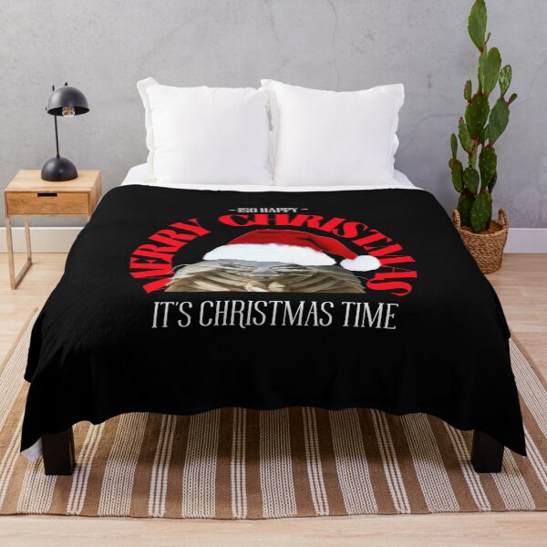Item preview, ISO Happy it's Christmas time - Merry Christmas (on black) designed and sold by GagiTees.