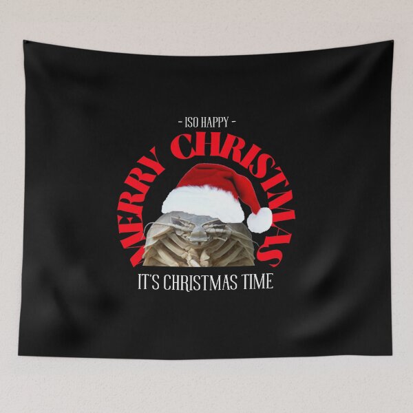 Item preview, ISO Happy it's Christmas time - Merry Christmas (on black) designed and sold by GagiTees.