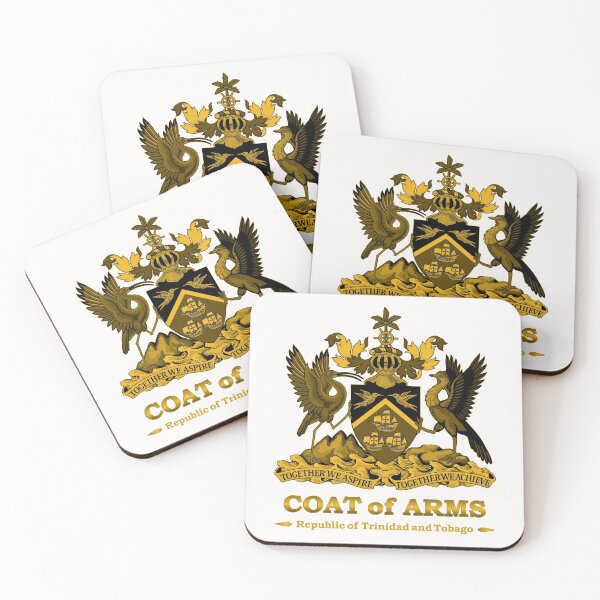 Artikelvorschau, Wappen von Trinidad und Tobago Gold entworfen und verkauft von IdentiTee Studios.