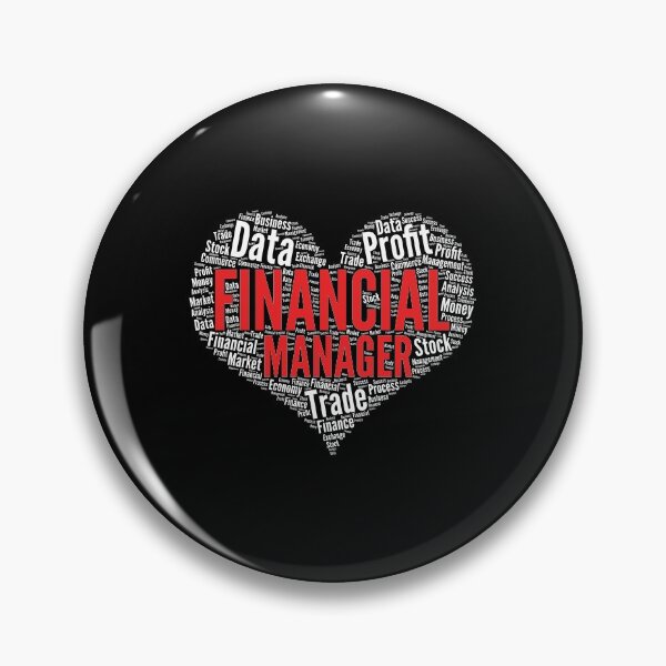 Item preview, Financial Manager Heart Shape Word Cloud Design print designed and sold by theodoros20.