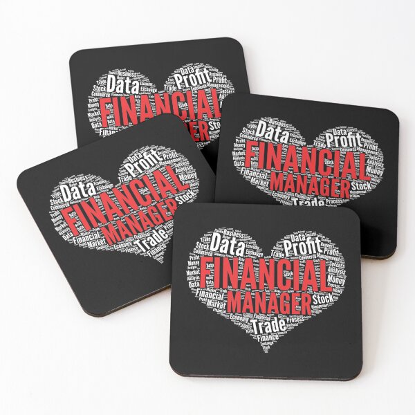 Item preview, Financial Manager Heart Shape Word Cloud Design print designed and sold by theodoros20.