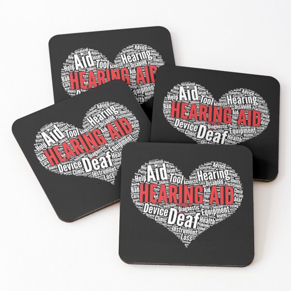 Item preview, Hearing AID Heart Shape Word Cloud Design for doctors graphic designed and sold by theodoros20.