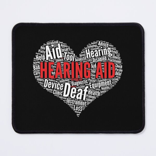Item preview, Hearing AID Heart Shape Word Cloud Design for doctors graphic designed and sold by theodoros20.