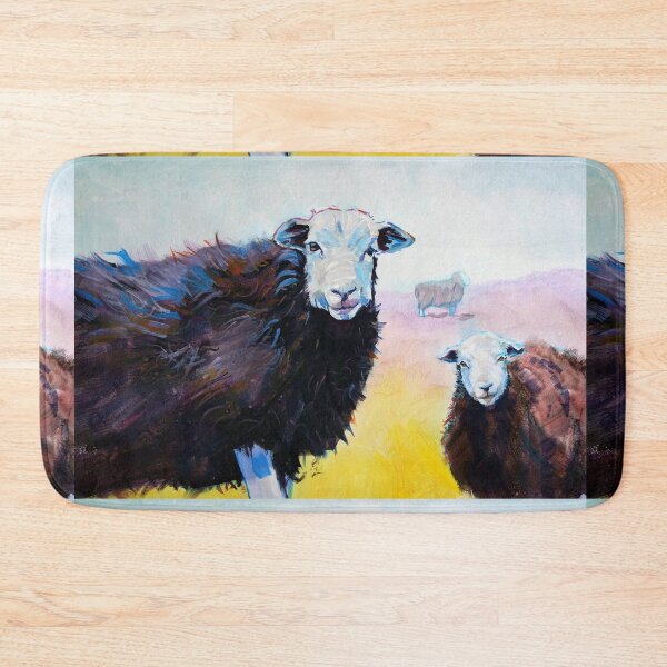 Item preview, Sheep with brown wool fleece and white face legs painting designed and sold by MikeJory.
