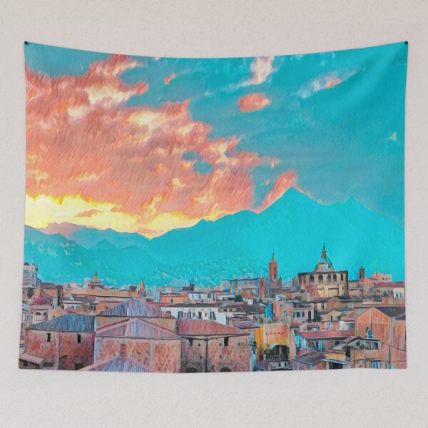 Item preview, Palermo Skyline designed and sold by Sofia-Draws.