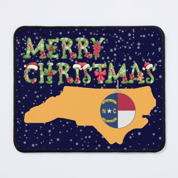 Item preview, Merry Christmas North Carolina Map. designed and sold by JockArts.