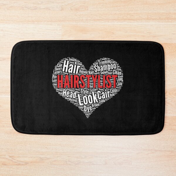 Item preview, Hairstylist Heart Shape Word Cloud Design Hairdresser design designed and sold by theodoros20.