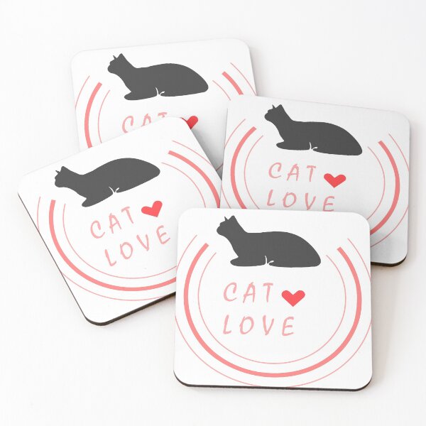 Item preview, Black Cat love - Cute animal friendly cat  designed and sold by Paint84.