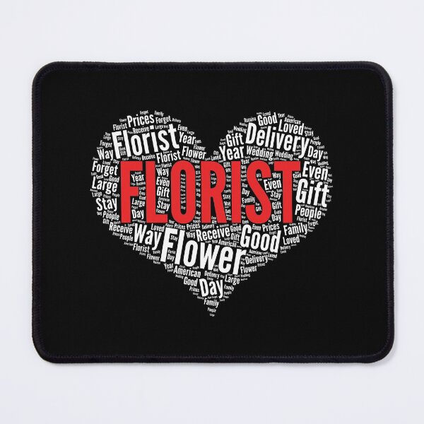 Item preview, Florist Heart Shape Word Cloud Design print designed and sold by theodoros20.