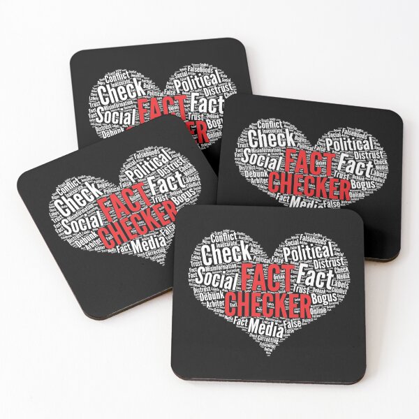 Item preview, Fact-Checker Heart Shape Word Cloud Design graphic designed and sold by theodoros20.