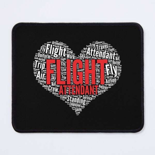 Item preview, Flight Attendant Heart Shape Word Cloud Design graphic designed and sold by theodoros20.