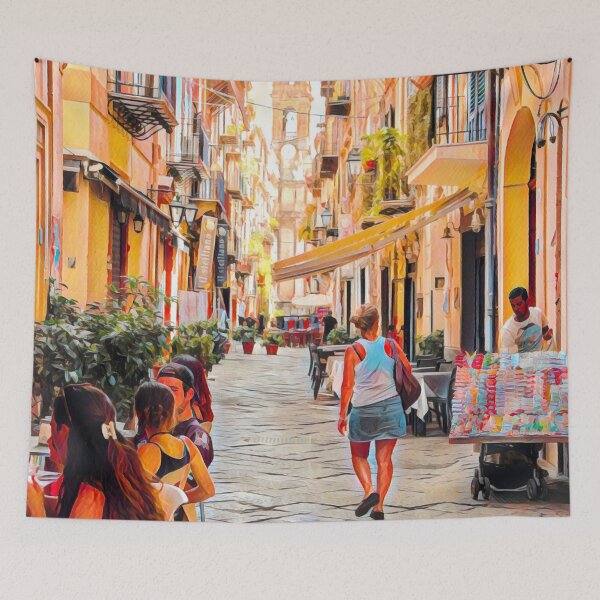 Item preview, Streets of Palermo designed and sold by Sofia-Draws.