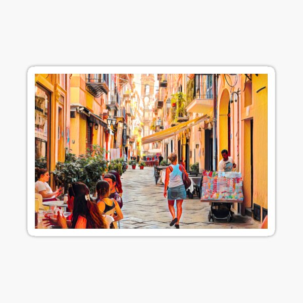 Item preview, Streets of Palermo designed and sold by Sofia-Draws.