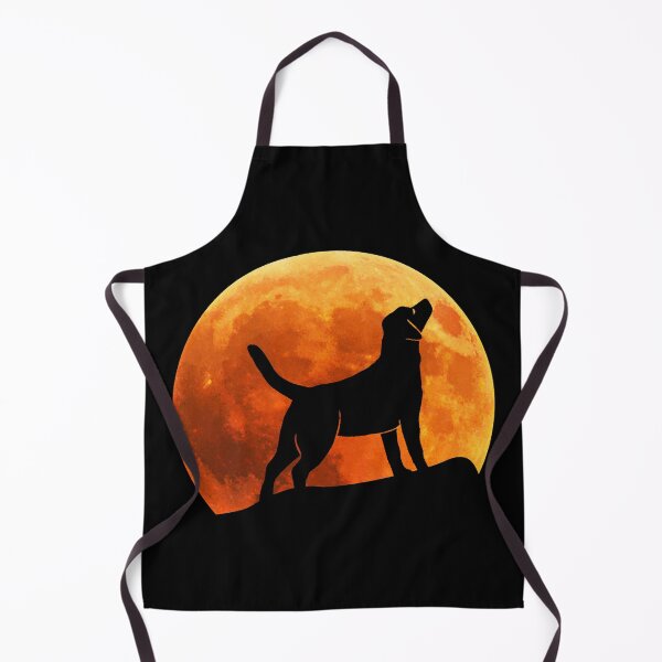 Item preview, labrador retriever Dog Silhouette in moon gift designed and sold by alaechamlal.