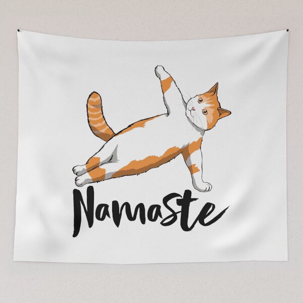 Item preview, Namaste Cat designed and sold by Bendthetrend.