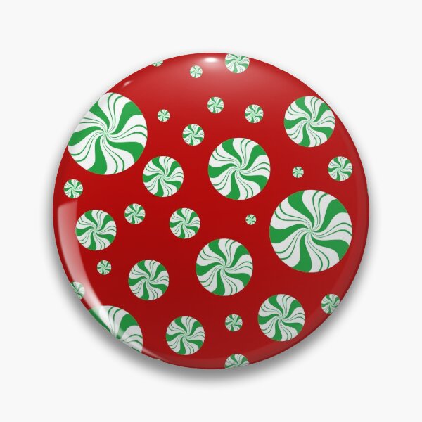 Item preview, Green Round Peppermint Christmas Pattern designed and sold by Deborah Camp.