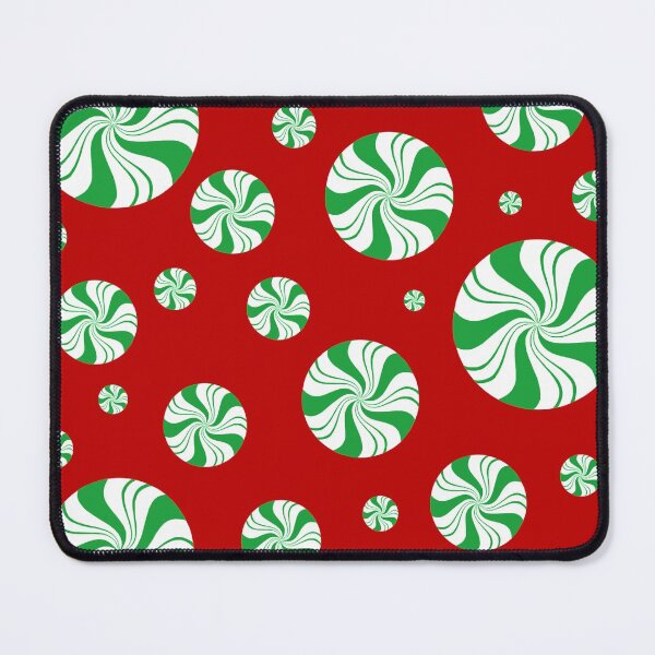 Item preview, Green Round Peppermint Christmas Pattern designed and sold by Deborah Camp.