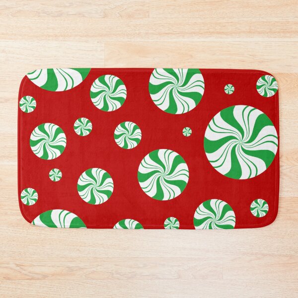 Item preview, Green Round Peppermint Christmas Pattern designed and sold by Deborah Camp.