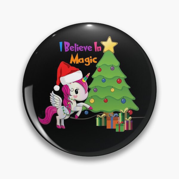 Item preview, Christmas Evil Unicorn - Unicorn With Christmas Hat & Tree Design designed and sold by Delandor.