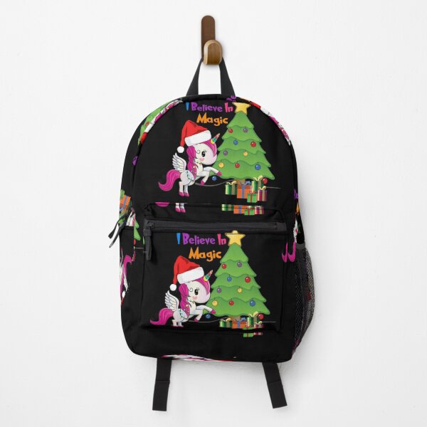 Item preview, Christmas Evil Unicorn - Unicorn With Christmas Hat & Tree Design designed and sold by Delandor.