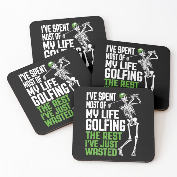 Item preview, Golf Wasted Golfing Life Funny Skeleton Golfer Quote designed and sold by GrandeDuc.