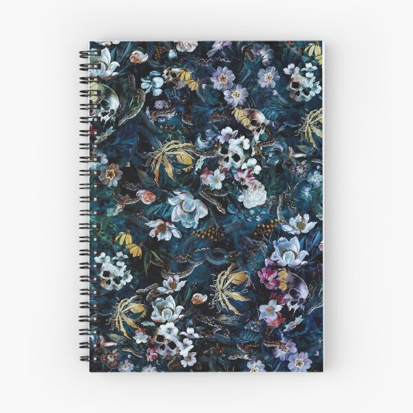 Item preview, Skull Snake and Flowers designed and sold by RIZA PEKER.