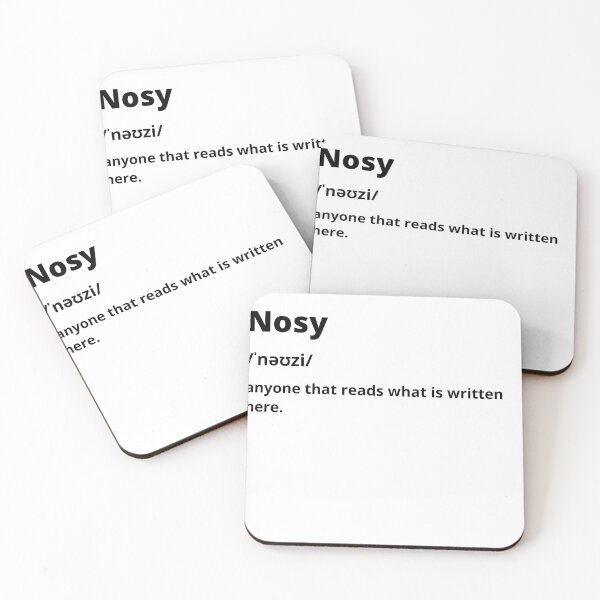 Item preview, Nosy definition designed and sold by just-doing-it.