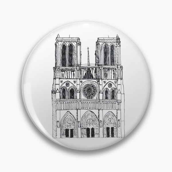 Artikelvorschau, Notre-Dame-Abbildung entworfen und verkauft von Giselle-art.