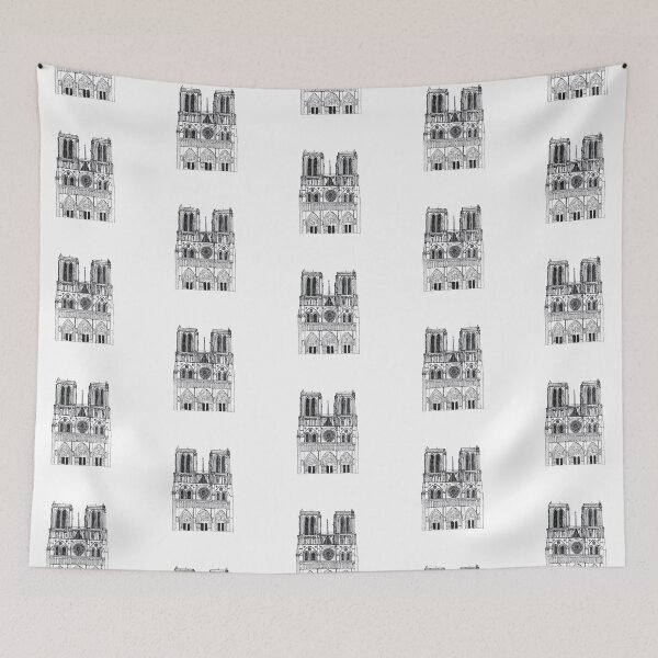 Item preview, Notre Dame illustration  designed and sold by Giselle-art.