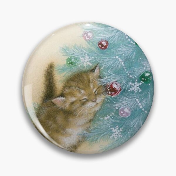 Item preview, Vintage Kitten Christmas Tree designed and sold by IliaLobell.