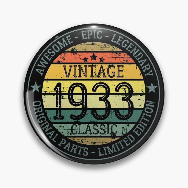 Item preview, Vintage 1933 Classic - Retro Sunset - Birthday designed and sold by Rhu Creations.