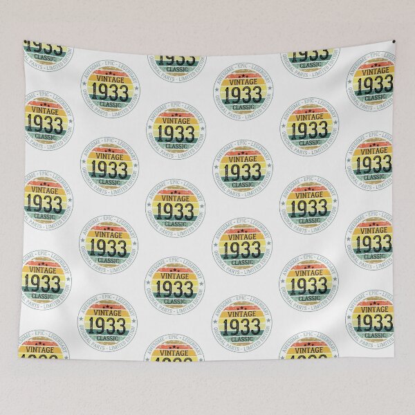 Item preview, Vintage 1933 Classic - Retro Sunset - Birthday designed and sold by Rhu Creations.