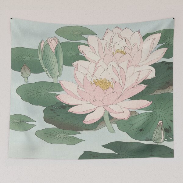 Item preview, Ohara Koson and Water Lilly vintage Japanese Ilustration designed and sold by katakania.