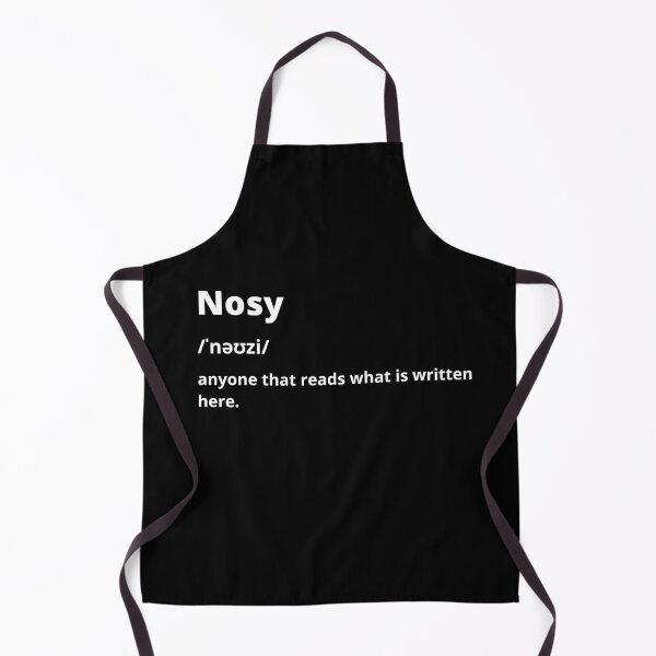 Item preview, Nosy definition white text designed and sold by just-doing-it.