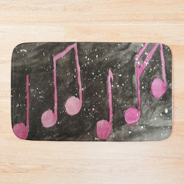 Item preview, Pink music notes designed and sold by Eleonora Tschudin.