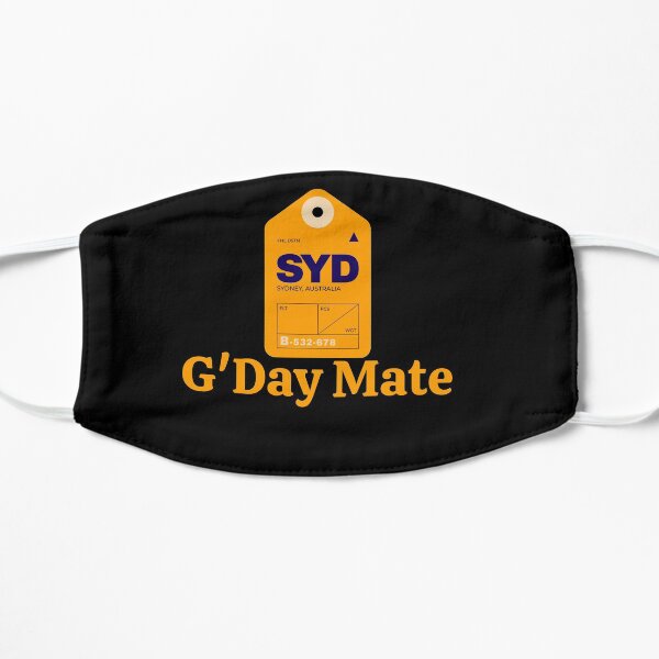 G'Day Mate w/ Kangaroo for Australians - Kangaroo Flat Mask