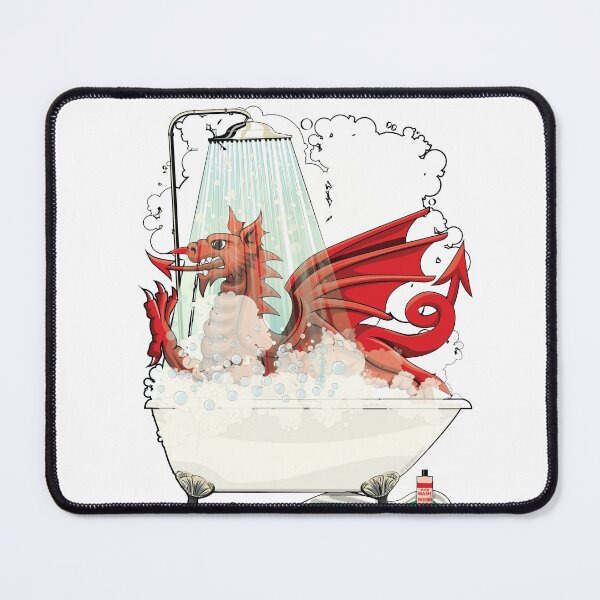 Item preview, Welsh Dragon in the Bath designed and sold by Wyattdesign.