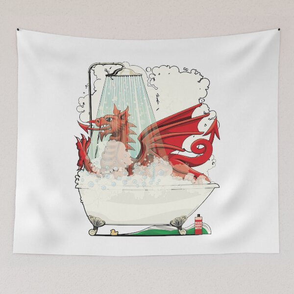 Item preview, Welsh Dragon in the Bath designed and sold by Wyattdesign.
