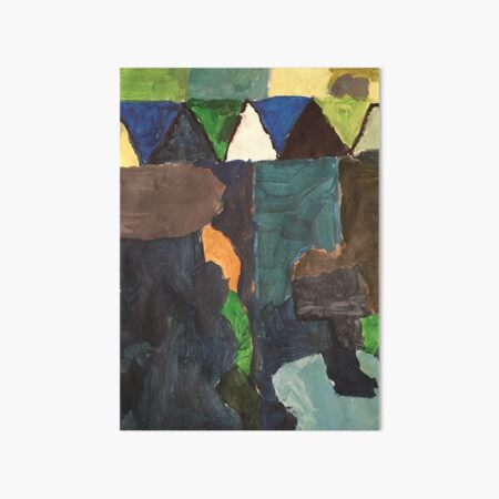 Green rooftop noise Art Board Print