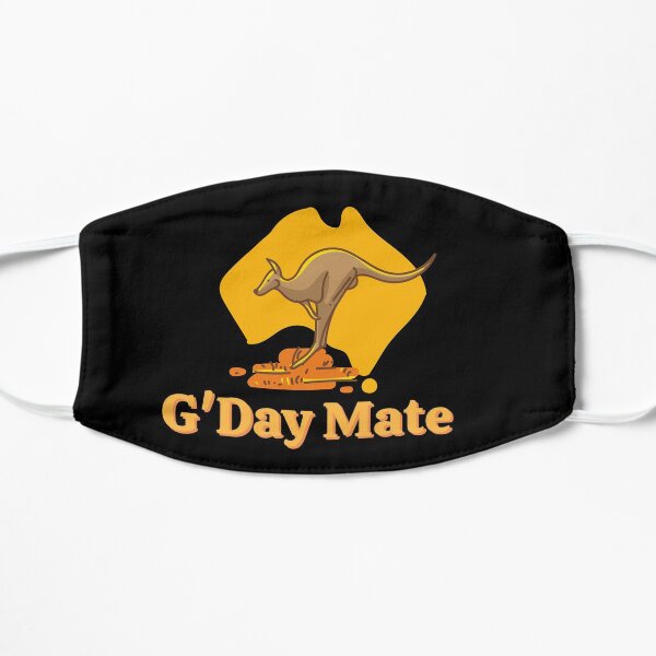 G'Day Mate w/ Kangaroo for Australians - Kangaroo Flat Mask