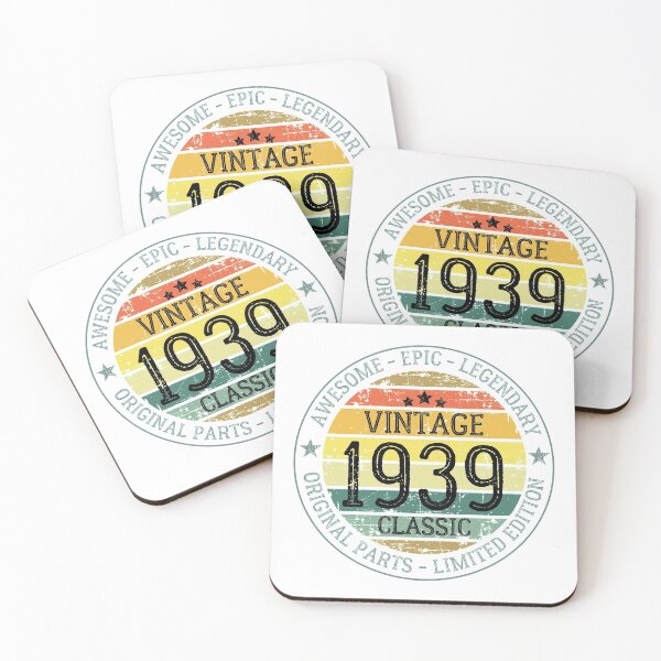 Item preview, Vintage 1939 Classic - Retro Sunset - Birthday designed and sold by Rhu Creations.
