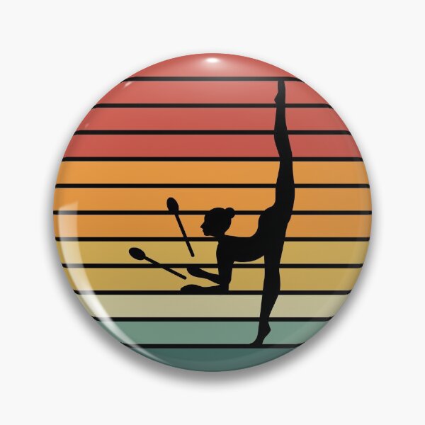 Item preview, Rhythmic Gymnastics Clubs Gymnast Girl Vintage Retro designed and sold by TastefulTees.
