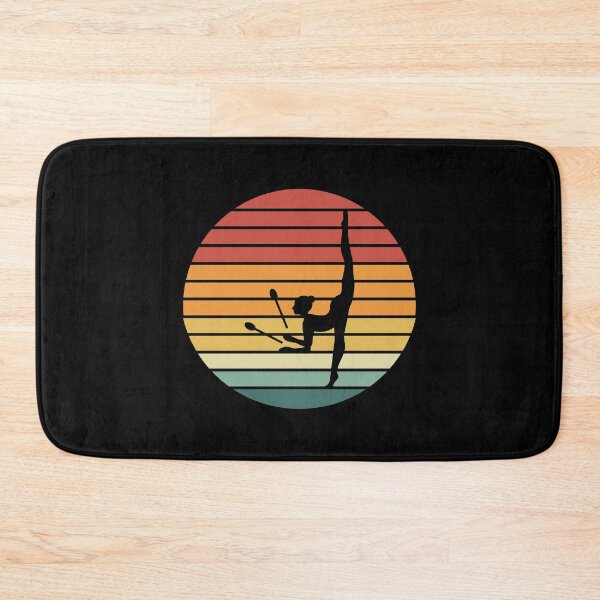 Artikelvorschau, Rhythmische Gymnastik Keulen Turnerin Mädchen Vintage Retro entworfen und verkauft von TastefulTees.