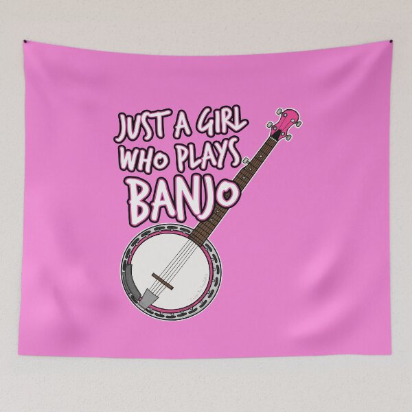 Artikelvorschau, Einfach ein Mädchen, das Banjo spielt, Banjospielerin entworfen und verkauft von doodlerob.