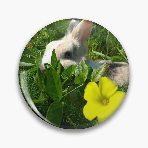 Item preview, Rabbit with yellow flowers1 designed and sold by Eleonora Tschudin.
