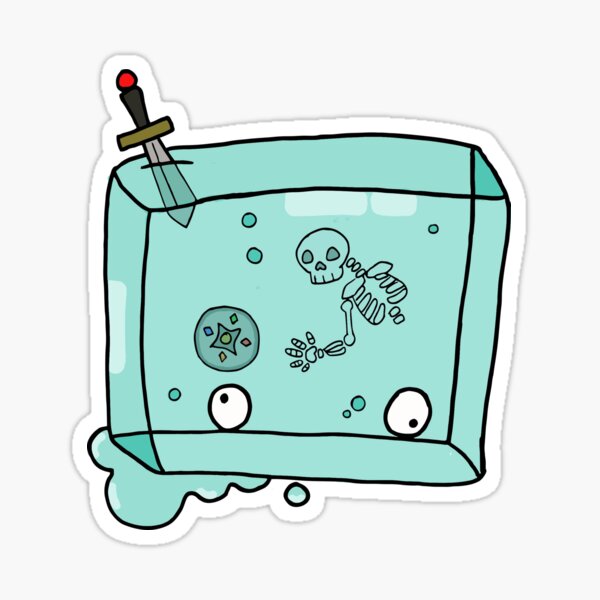 DnD Gelatinous Cube Sticker