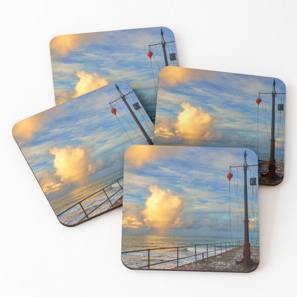 Item preview, Sunrise over the Cornish Sea, photographed from Porthleven jetty designed and sold by VnGphoto.