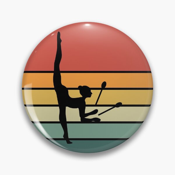 Item preview, Rhythmic Gymnastics Clubs Gymnast Girl Vintage Retro designed and sold by TastefulTees.